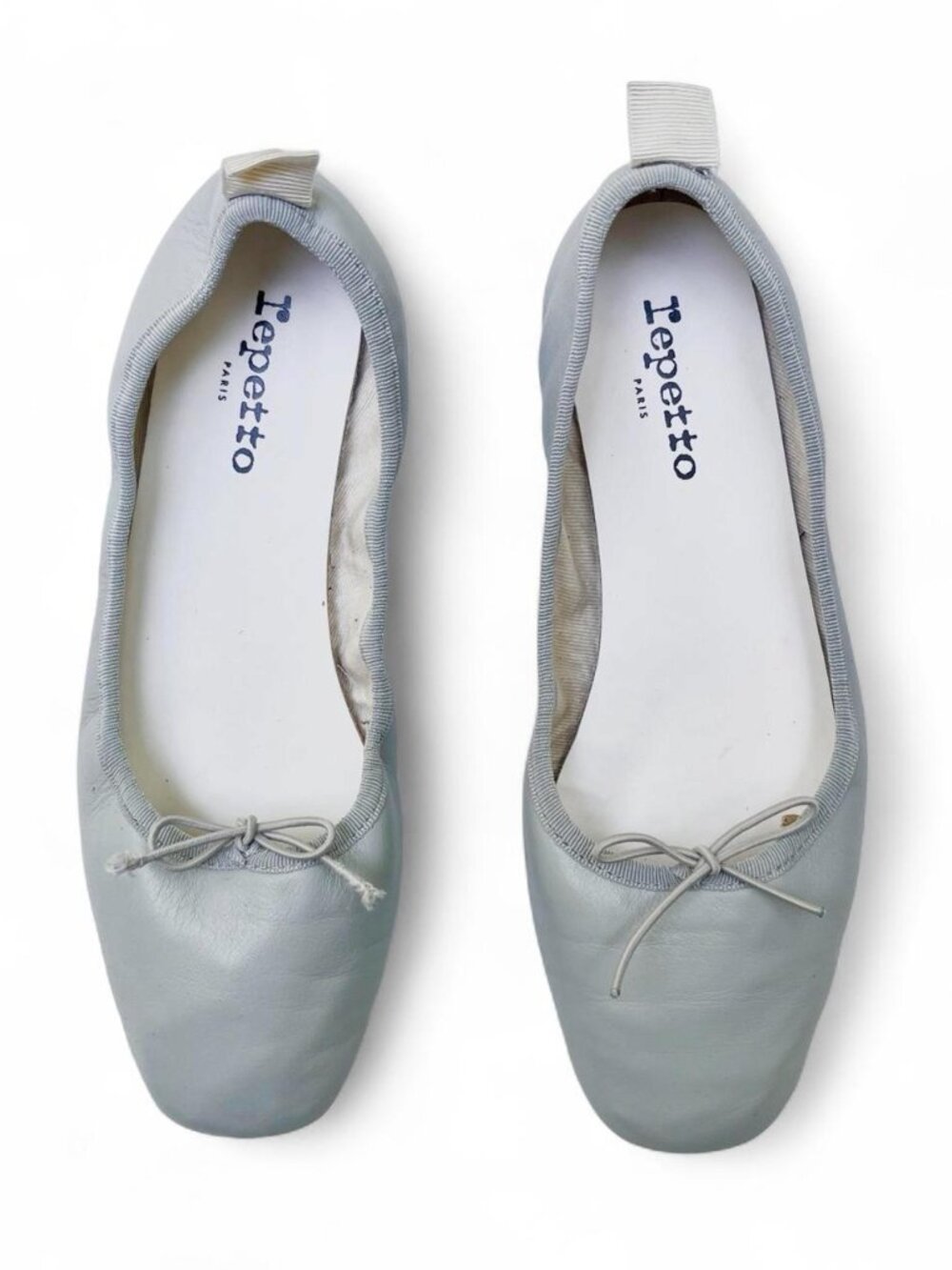 Repetto Garance Leather Flats in Blue - Size 37.5 EU/ 8 US